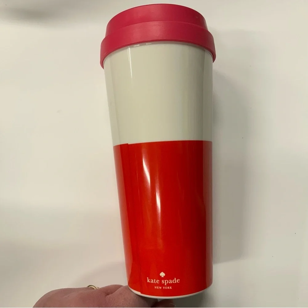 Kate Spade Cold Hands Warm Heart‎ Thermal Mug EUC